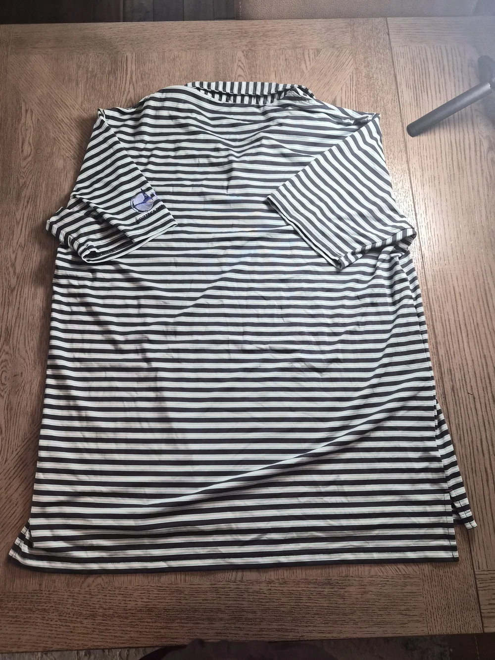Southern Marsh Men's Black & White Striped Polo - Picture 4 of 4